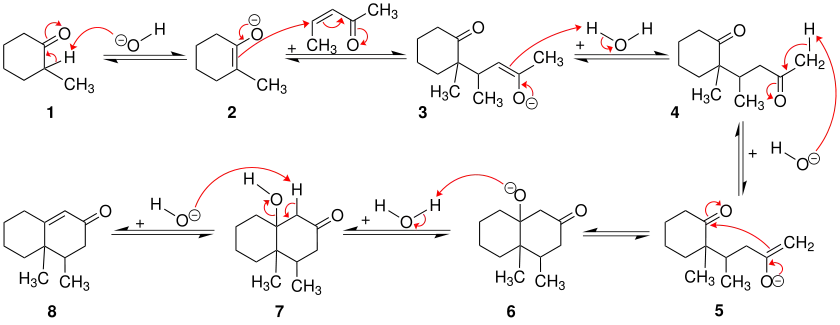 Mechanismus der Robinson-Anellierung