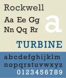 Schriftbeispiel für Rockwell
