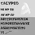 Schrift Calypso, 1958