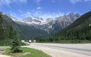 Rogers Pass und Hermit Range im Glacier-Nationalpark