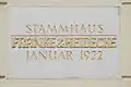 Stammhaus, Gedenkschrift