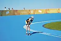 Alex Myint im Viertelfinallauf / Giselle Stogdale im Elimination final