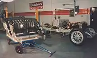 Der „originale“ Rolls-Royce Silver Ghost (AX 201) während der RestaurierungChassis 40/50 hpAufbau: Barker