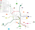 FL-Linien und U-Bahn-Netz in Rom (2020)