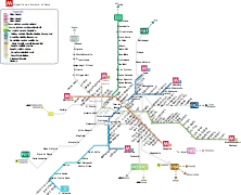 U-Bahn- und Regionalbahnstrecken