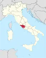 Lage innerhalb Italiens