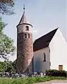 Romanischer Turm der Kirche St. Jakob