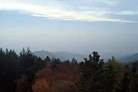 Blick nach Westen, in der Tiefe Freiburg