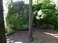 Burgruine Rotenfels: Granitblöcke