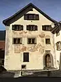 Rothenbrunnen Haus Tscharner 1584 (eh. Martin Capol u. Sofia M. Salganser 1546)