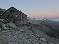 Die Hütte am Abend