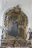 Nebenaltar mit der Büste des heiligen Anianus
