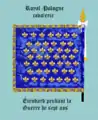 Standarte des Regiments Royal Pologne cavalerie während des Siebenjährigen Krieges - Rückseite