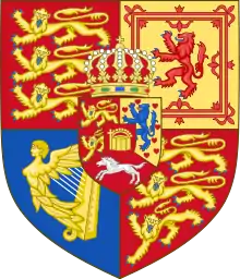 Ab der Erhebung Hannovers 1816 zum Königreich wurde das Herzschild mit Königskrone bekrönt.