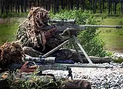 Royal Marine mit Dreibein-Zielstock