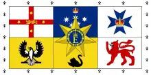 Flagge von Königin Elisabeth II. in Australien (1962–2022)