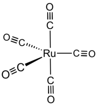 Struktur von Rutheniumpentacarbonyl