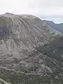 Der Ruadh-stac Mòr, vom Spidean Coire nan Clach aus gesehen.