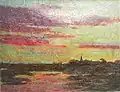 Abendhimmel über Schwaan (1904), Kunstmuseum Schwaan