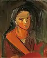 Mädchen, 1936, Öl/ Leinwand