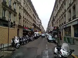 Sicht in die Rue Duret vom Place du Général-Patton