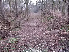 Trasse des unterirdischen Verlaufs