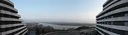 Blick vom Hotel auf den Taedong-gang