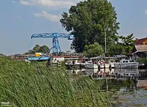 Most zwodzony na Wiśle KrólewieckiejKlappbrücke über die Königsberger Weichsel