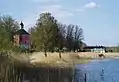 Der Wasa-Turm an der Bucht Kyrkfjärden