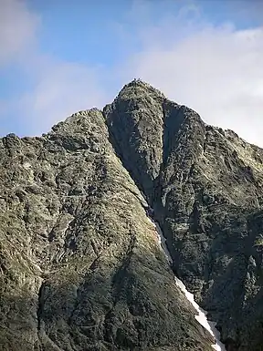 Der höchste Berg Polens, der Rysy