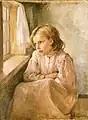 Mädchen am Fenster (Kunstgalerie Tarussa)