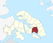 Lage des Hørup Sogn in der Sønderborg Kommune