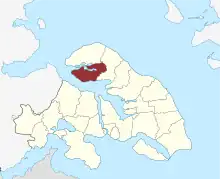 Lage des Oksbøl Sogn in der Sønderborg Kommune