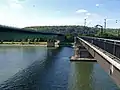 Südbrücke (links) und Horchheimer Eisenbahnbrücke