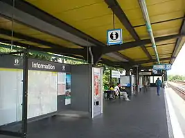 Bahnsteig des S-Bahnhofs