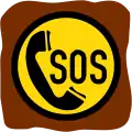 B1-6: Notrufsäule (Symbol an der Säule)*