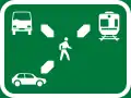 IN18: Umstiegsknotenpunkt zwischen Personenkraftwagen, Minibus und Bahn*
