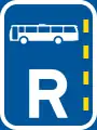 R302: Omnibusfahrspur*