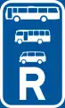 R333: Verkehrsfläche reserviert für Omnibusse, Midibusse und Kleinbusse*