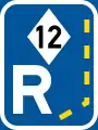 R337: Beginn einer Fahrgemeinschaftsspur*