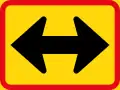 TR522: Mitte (Pfeil rechts- und linksweisend)