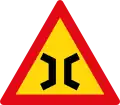 TW326: Verengte Fahrbahn auf der Brücke