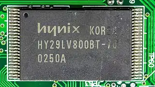TSOP-Gehäuse eines Hynix Flash-Chips