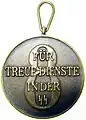 SS-Dienstauszeichnung 8 Jahre (Rückseite)