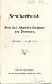Plan der Reise des Schubertbunds 1909