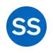 Rundes Liniensymbol mit der weißen Buchstaben SS in dunkelblau gefülltem Kreis vor neutralem Hintergrund