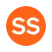 Rundes Liniensymbol mit den weißen Buchstaben SS in orange gefülltem Kreis vor neutralem Hintergrund
