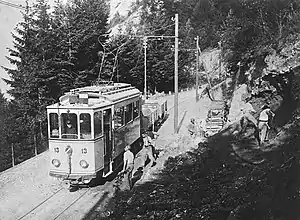 Strassenbahn auf der Seestrasse (1914)