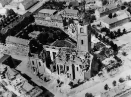 Zerstörte Kircheum 1946