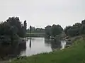 Mündung im Blütengrund bei Großjena